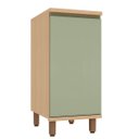 Ver imagem 1 de Balcão para Cozinha 100% MDF 40 cm 1 Porta Lótus Carvalho/Verde