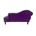 Ver imagem 6 de Recamier Decorativo Divã Amsterdã 187cm Lado Direito Veludo Roxo