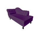 Ver imagem 4 de Recamier Decorativo Divã Amsterdã 187cm Lado Direito Veludo Roxo