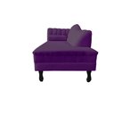 Ver imagem 5 de Recamier Decorativo Divã Amsterdã 187cm Lado Direito Veludo Roxo