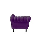 Ver imagem 7 de Recamier Decorativo Divã Amsterdã 187cm Lado Direito Veludo Roxo