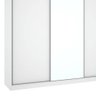 Guarda-Roupa Casal 3 Portas de Correr com Espelho Europa Branco - 2