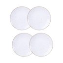 Ver imagem 1 de Jogo de Pratos Sobremesa Rústico 4 Peças 21 Cm Porcelana Decorada Tramontina