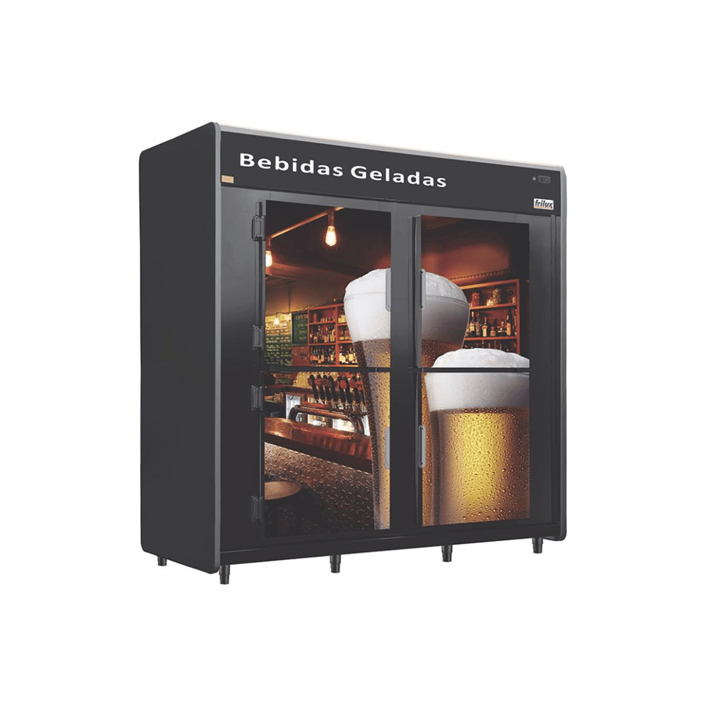 Minicamara de Refrigeração para Bebidas RF-057-Plus em Aço Galvanizado c/ Portas Cegas - Frilux - 1