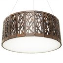 Ver imagem 1 de Luminária Decorativa Madeira Pendente Copacabana Red 60cm