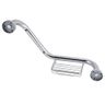 Barra de Apoio Alça Inox Cadeirante Idoso Corrimao Acessibilidade Angular Box Banheiro Saboneteira - 6