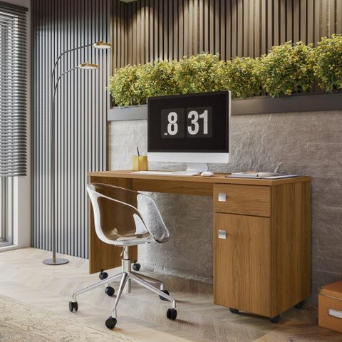 Office Studio C/ 1 Gaveta Imbuia - Lukaliam