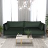 Mesa De Centro Retangular Pés Ferro Dourado Várias Cores:Off White - 4