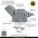 Ver imagem 4 de Poltrona do Papai Reclinável Melim Controle Power Elétrico Usb Linho Cinza Fh1 - D'Rossi