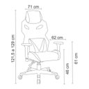 Ver imagem 4 de Cadeira Gamer Executiva Pro-x Gaming Reclinável Giratória Preto/vermelho