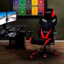 Ver imagem 2 de Cadeira Gamer Executiva Pro-x Gaming Reclinável Giratória Preto/vermelho