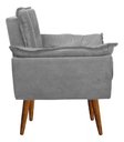 Ver imagem 2 de Kit 2 Poltronas Decorativas Opala Cinza