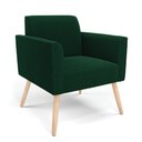 Ver imagem 5 de Namoradeira e 2 Poltronas Pé Palito Natural Marisa Bouclê Verde D03 - D’Rossi