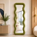 Ver imagem 1 de Espelho de Chão New York Bouclê 68x180cm Verde Colina