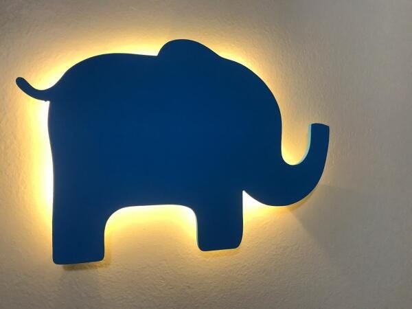 Luminoso Decorativo Zafari Animais Elefante Kids - 1