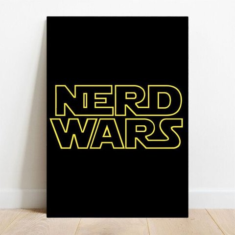 Placa Decorativa Nerd Wars - 40x60cm