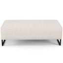 Ver imagem 6 de Kit 02 Puffs Decorativo Sala de Estar Bali W01 Base de Ferro 120x50 cm Bouclê Cru - Lyam Lyam Decor