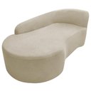 Ver imagem 5 de Kit Sofá Curvo França 160cm L.e e Poltrona Luiza Max Conforto, Elegância e Design Moderno Linho