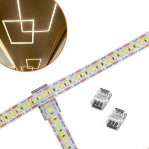 Kit 10 Conector Linear de Emenda para Fita Led 10mm 120/240 Leds