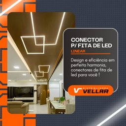Kit 10 Conector Linear de Emenda para Fita Led 10mm 120/240 Leds - 2