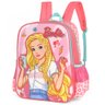 Mochila Escolar Infantil para Meninas em Poliéster - Barbie - Luxcel - Salmão - 3