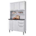 Ver imagem 1 de Kit Cozinha Regina 105 06 Portas e 02 Gavetas Itatiaia - Branco