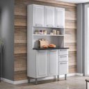 Ver imagem 3 de Kit Cozinha Regina 105 06 Portas e 02 Gavetas Itatiaia - Branco
