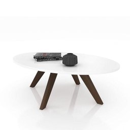 Mesa de Centro Oval Alba Dj Móveis - 6