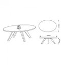 Ver imagem 4 de Mesa de Centro Oval Alba Dj Móveis