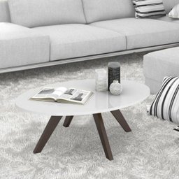 Mesa de Centro Oval Alba Dj Móveis - 2