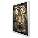 Ver imagem 2 de Quadro Motivacional Força em Moldura Caixa Tacolado Moldura Trad 1cm Branca sem Vidro 30 X 40cm