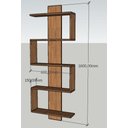 Ver imagem 2 de Nicho Suspensa Estante Parede Nicho Preto Cozinha Escritorio Sala Quarto Infantil