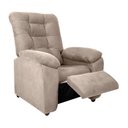 Ver imagem 1 de Poltrona do Papai Space 88cm Reclinável Manual Suede Bege - Sallar Home