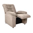 Ver imagem 3 de Poltrona do Papai Space 88cm Reclinável Manual Suede Bege - Sallar Home