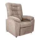 Ver imagem 4 de Poltrona do Papai Space 88cm Reclinável Manual Suede Bege - Sallar Home