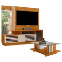 Ver imagem 1 de Estante Home Theater com Mesa de Centro Frizz Plus Cinamomo Off White – Madetec