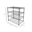 Ver imagem 4 de Estante Aramada Click de Aço com 4 Prateleiras para Cozinha Preta