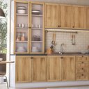Ver imagem 1 de Armário Cozinha Completo Ditália Berlim 4 Pçs Cv/br B14