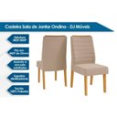 Ver imagem 1 de Conjunto: Mesa Sala Jantar Itália Tampo Madeirado C/ Vidro Curvo 136x136cm e 8 Cadeiras Ondina