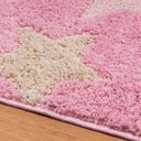 Ver imagem 3 de Tapete Infantil Antiderrapante 1,00x1,50m Alto Baixo Relevo Jazz:Estrela Rosa/1,00x1,50m
