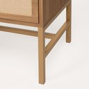 Ver imagem 4 de Balcão Square 2 Portas 3 Gavetas 135 Cm X 36 Cm Tauari/dourado - Telinha Rattan