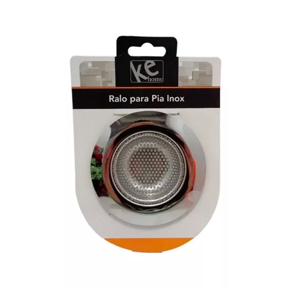 Kit 2 Ralos de Pia Borda Larga Aço Inox 11,5cm Grande Kehome - 4