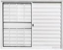 Ver imagem 1 de Janela de Aluminio Veneziana 3 Folhas com Grade Linha Leve:1,00 X 1,20/branco