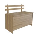 Ver imagem 3 de Baú Organizador de Madeira com Assento