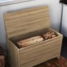 Baú Organizador de Madeira com Assento  - 6
