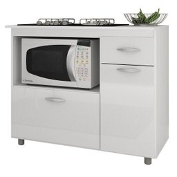 Balcão para Cooktop até 5 Bocas e Microondas Completa Móveis - 2