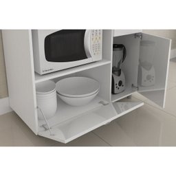 Balcão para Cooktop até 5 Bocas e Microondas Completa Móveis - 4