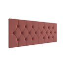 Ver imagem 6 de Cabeceira Casal Elisa Estofada Capitone Dobrável 140cm Fixação Parede Moderna Elegante:rosa