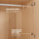 Ver mais imagens de Bicama Alta com Guarda Roupa e Nichos Artsy Casatema MadeiraOriginals Natural/Branco