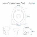 Ver imagem 2 de Tampa de Vaso Decorada Golfinhos para Bacia Deca